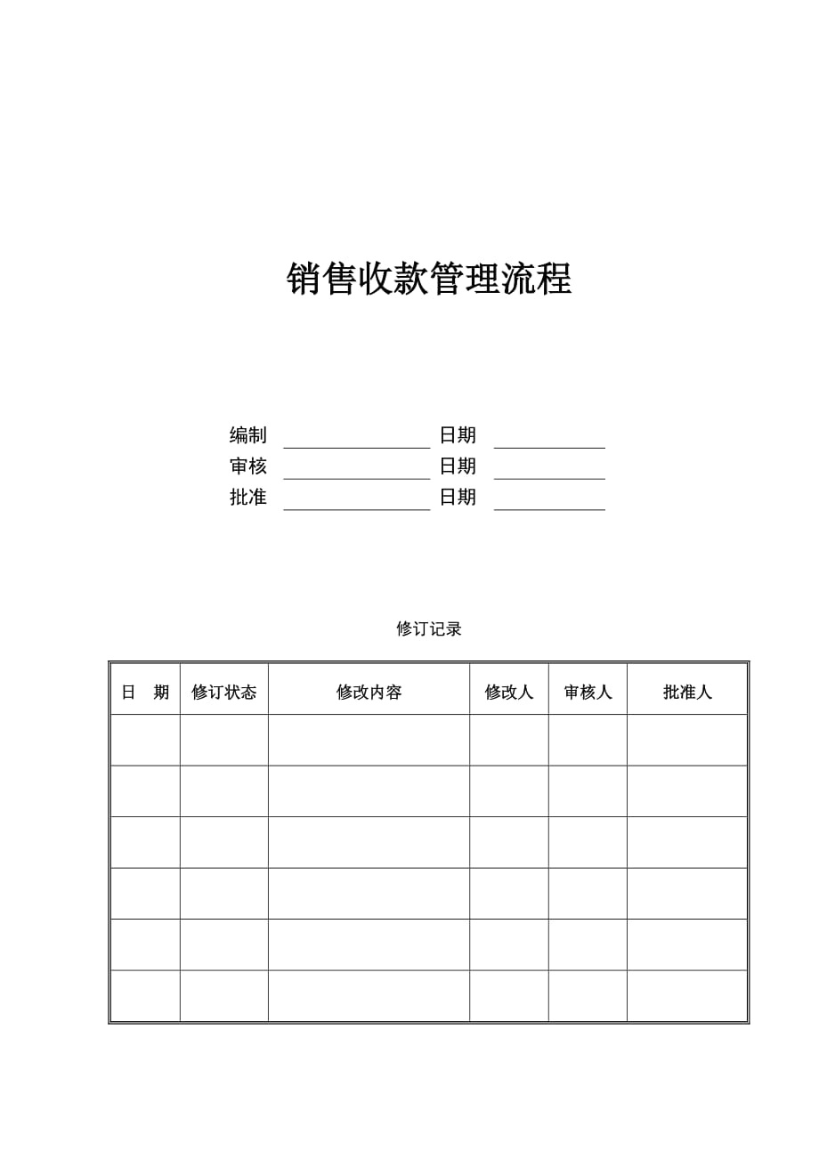 2020年(流程管理）房地产销售收款管理流程_第1页