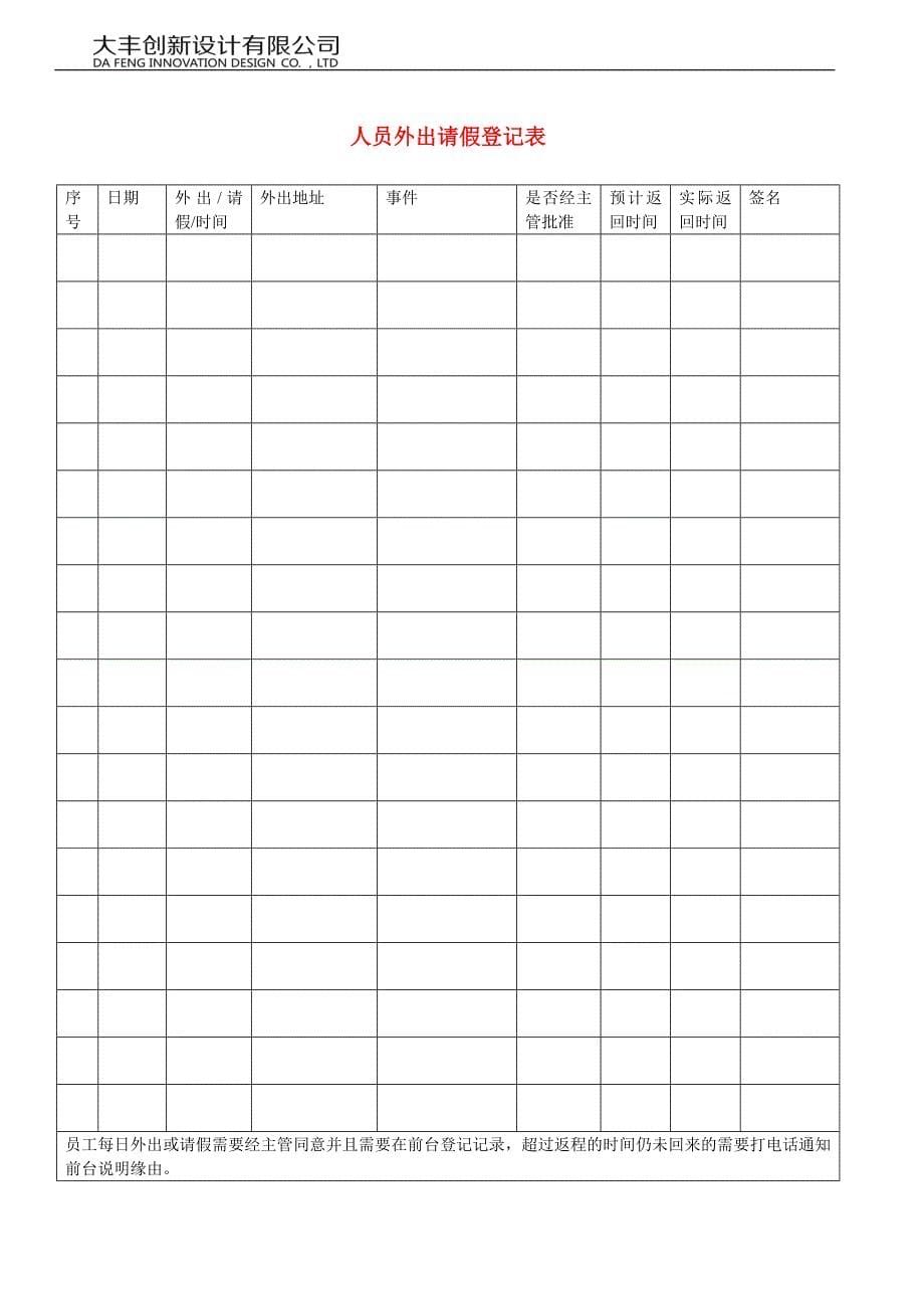 2020年(企业管理表格）家装装饰公司表格室内设计_第5页