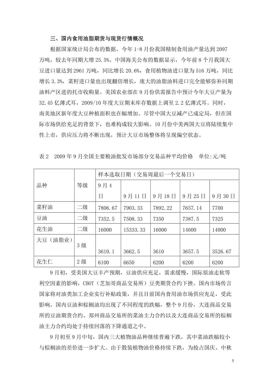 2020年(年度报告）09年9月龙鼎电子交易市场月度分析报告_第5页