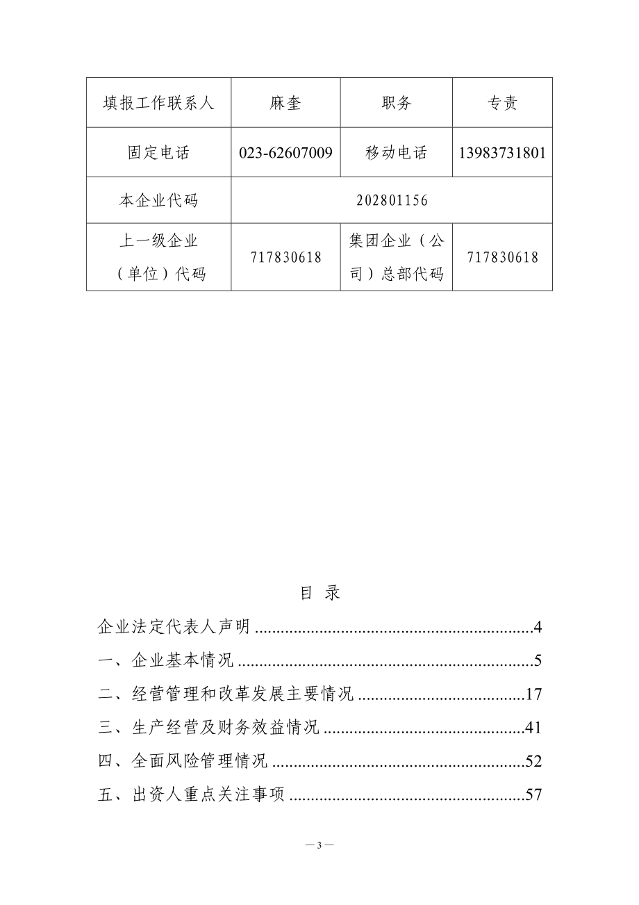 2020年(年度报告）最新重庆电力建设总公司X年企业年度工作报告终稿_第3页