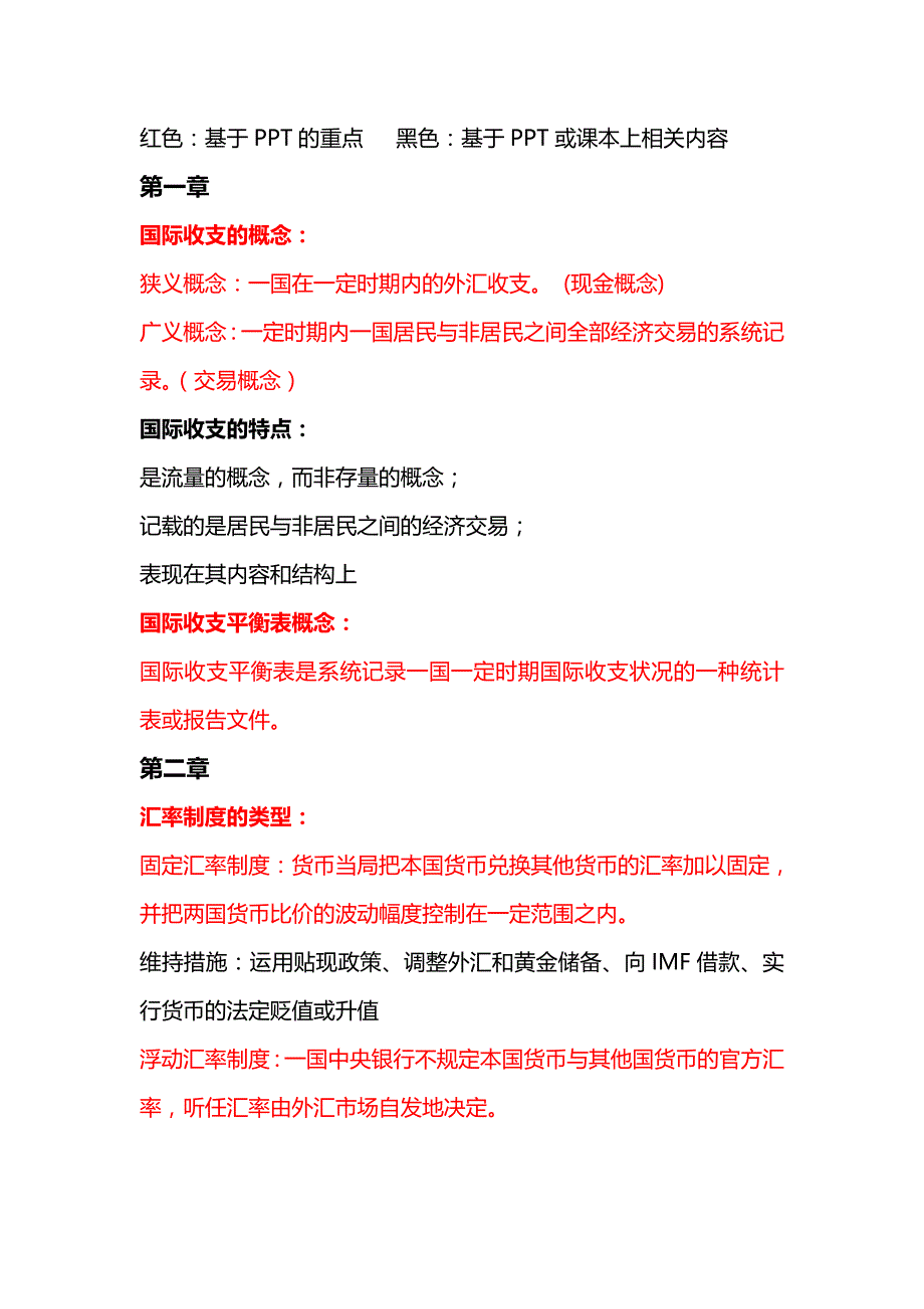 国际金融复习整理汇总_第1页