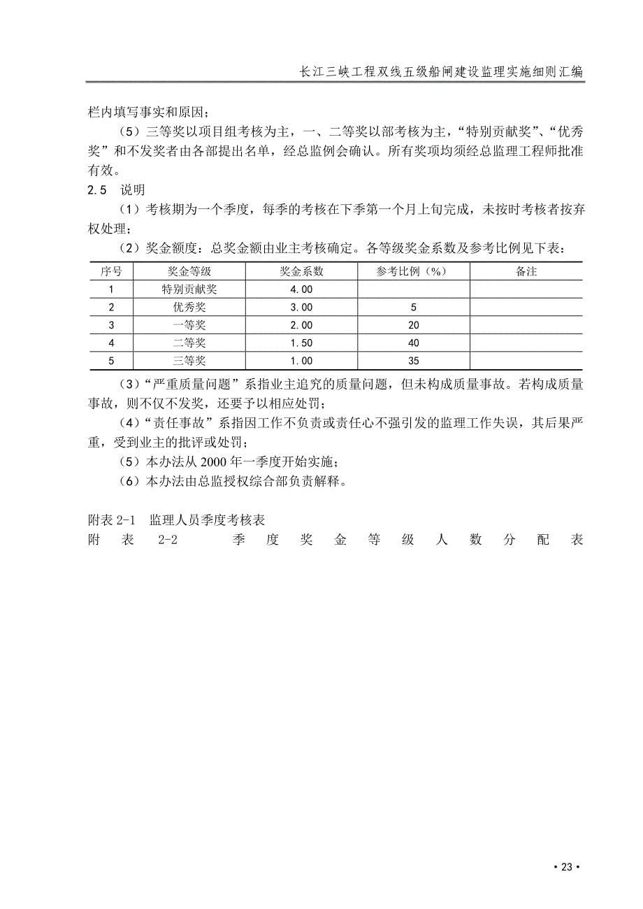 2020年(绩效考核）3(监理工作及监理人员考核细则)_第5页