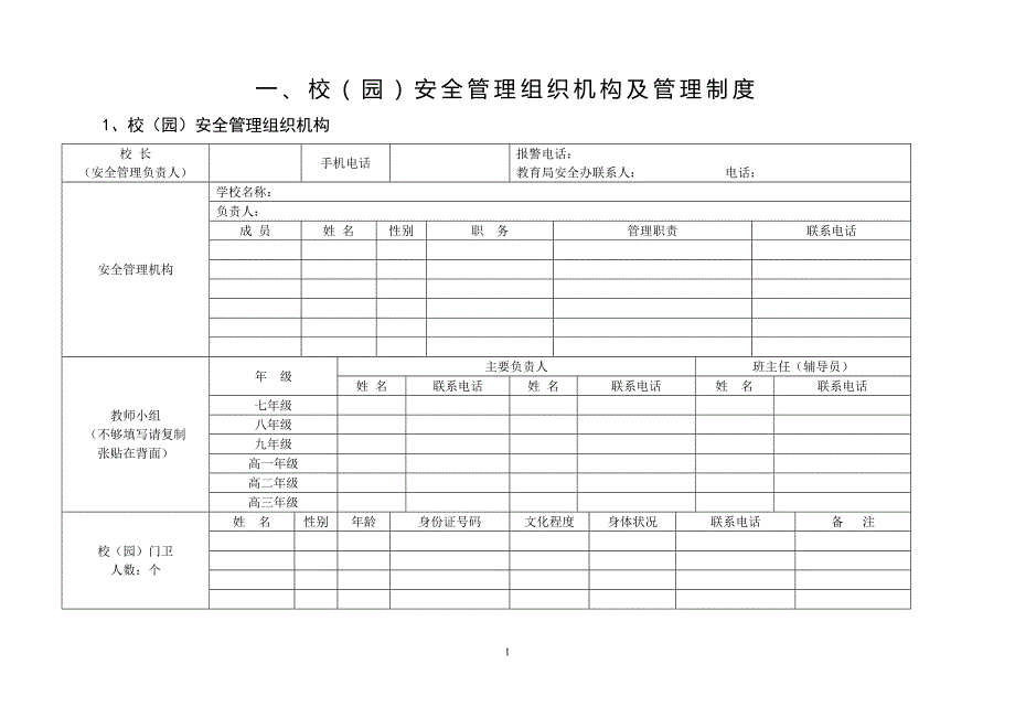 2020年(企业管理手册）云南省中小学幼儿园安全工作管理手册_第1页