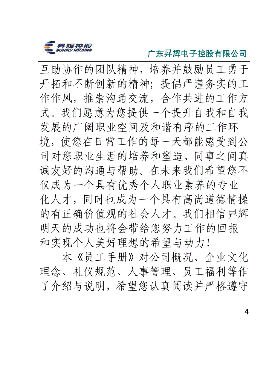 2020年(企业管理手册）电子公司员工手册_第4页