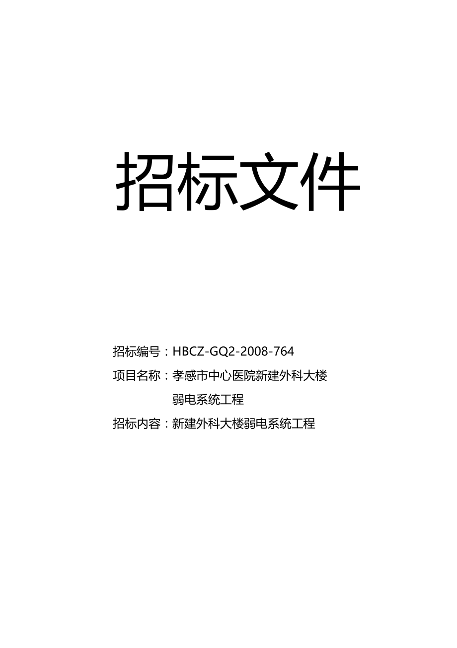 （招标投标)孝感弱电工程招标文件定稿_第2页