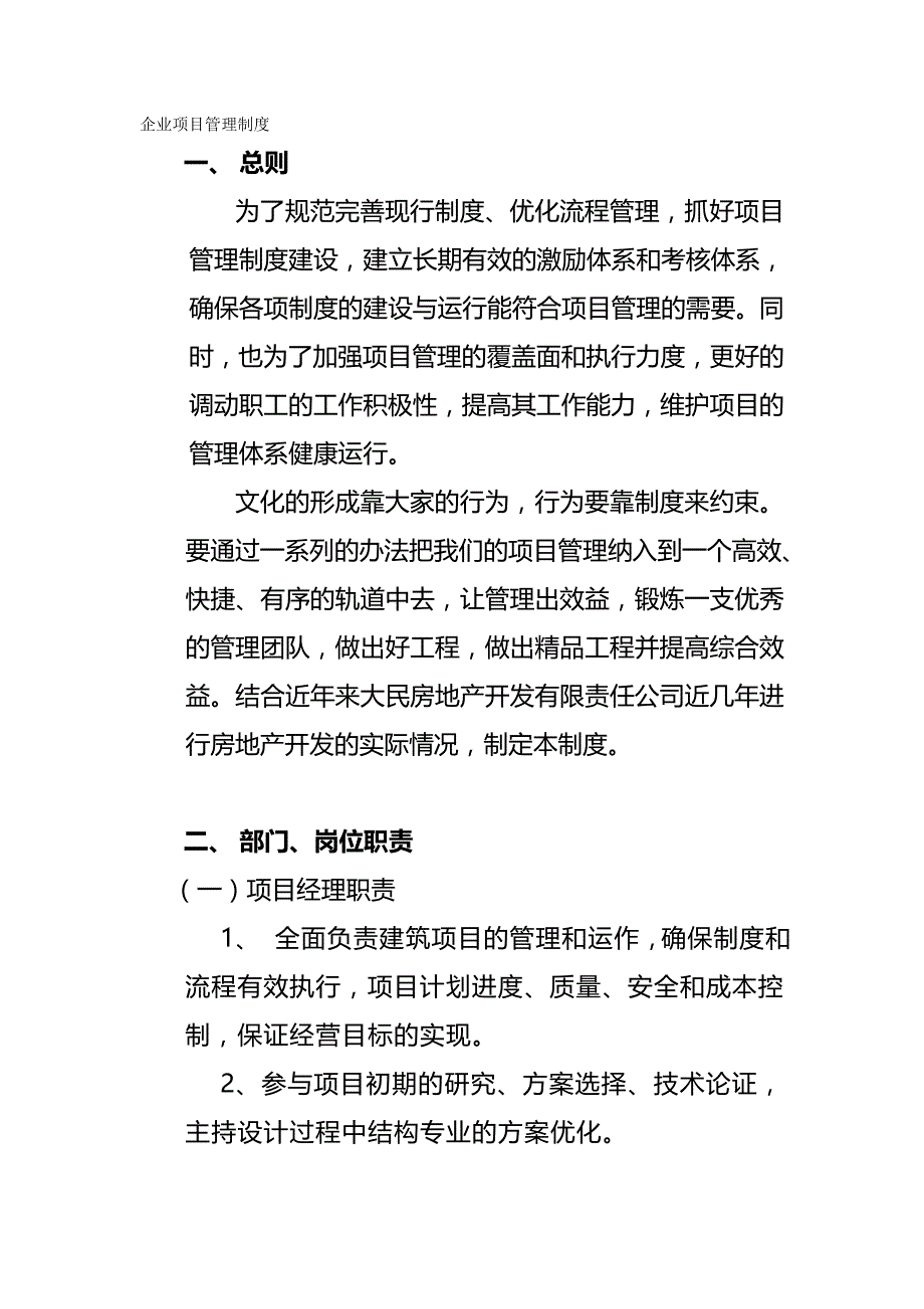 （管理制度)企业项目管理制度_第2页