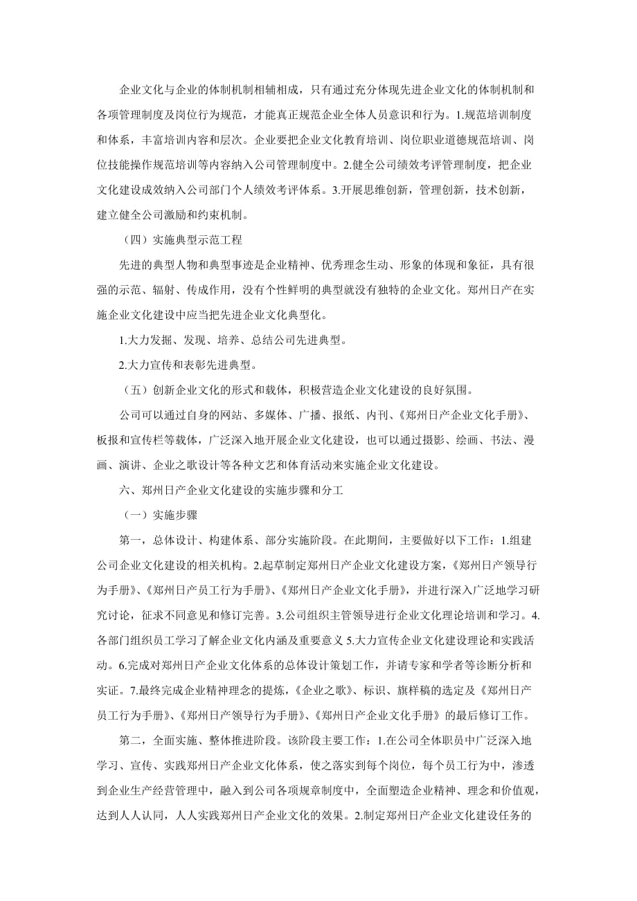 2020年（企业文化）郑州日产企业文化建设方案_第4页