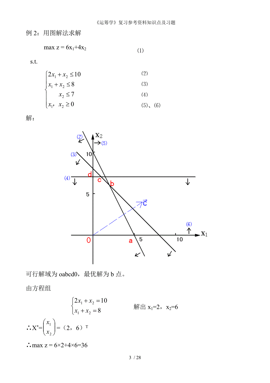 运筹学复习参考资料知识点及习题_第3页
