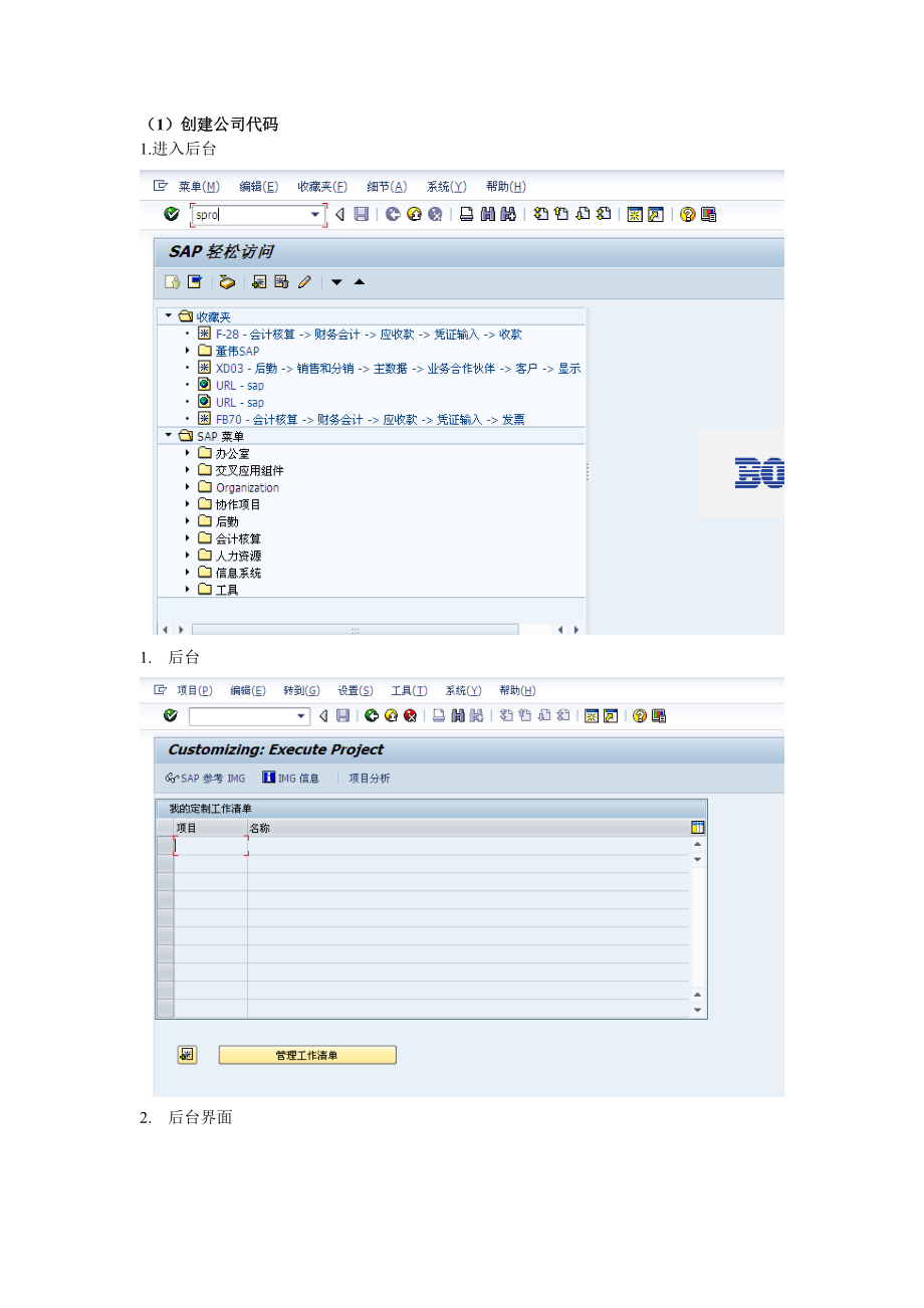 SAP FI 模块的100小时操作过程.doc_第1页