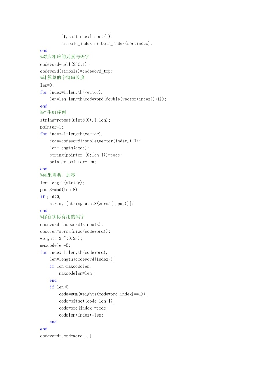 Huffman编码(哈夫曼编码)的Matlab实现.doc_第2页