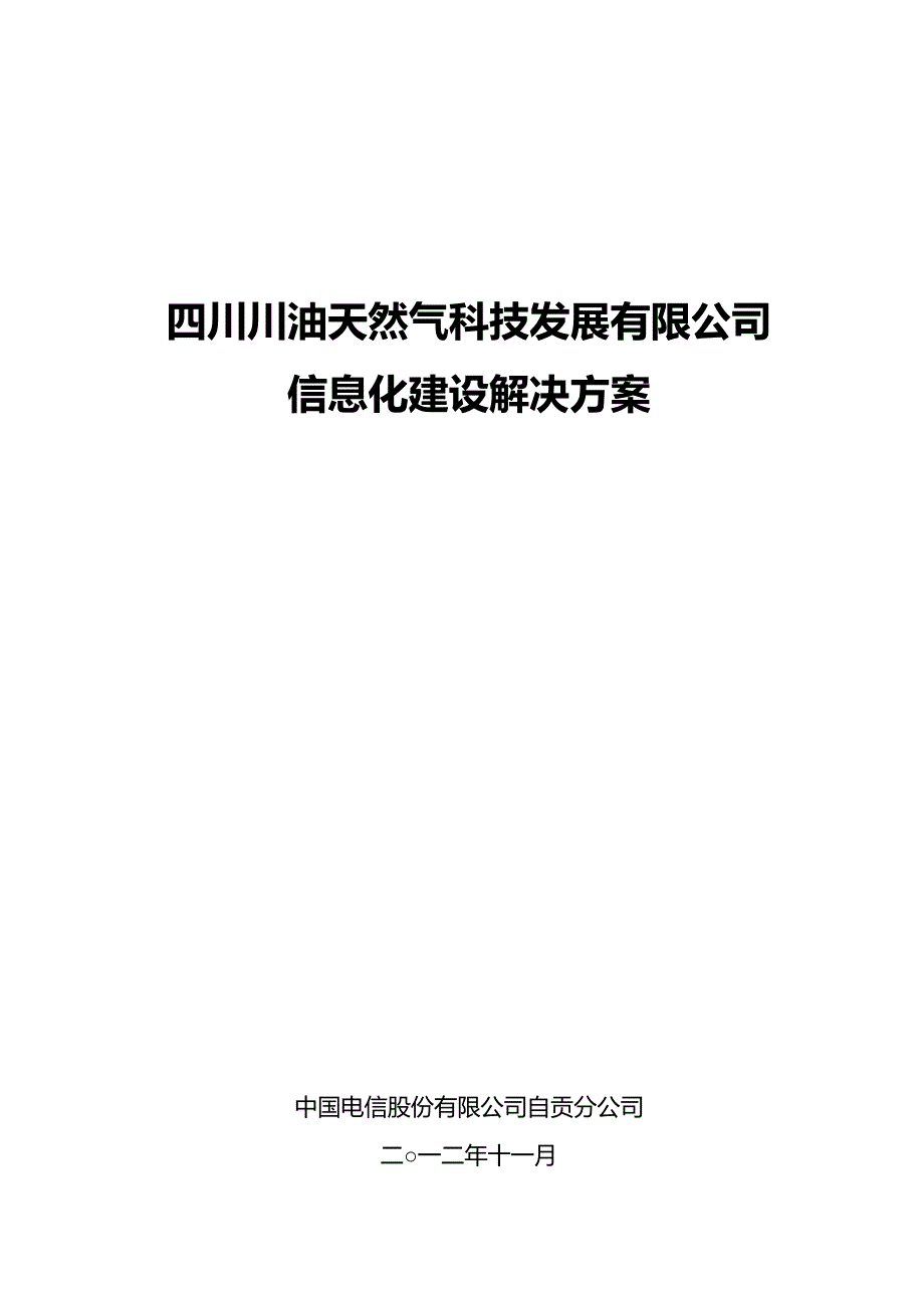 2020年（发展战略）四川川油天然气科技发展有限公司信息化建设解决方案_第2页