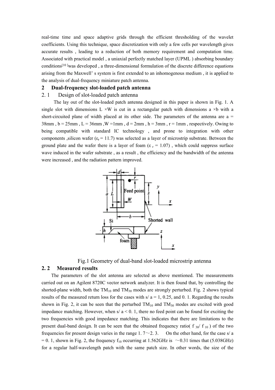 《外文翻译--GPS抗干扰天线技术—多频带高增益微带天线单元的仿真与设计》-公开DOC·毕业论文_第3页