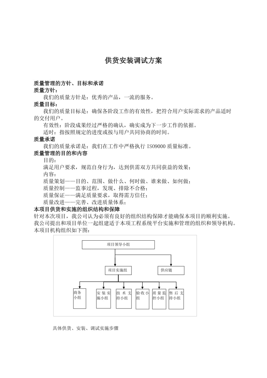 安防设备采购安装供货方案.doc_第1页