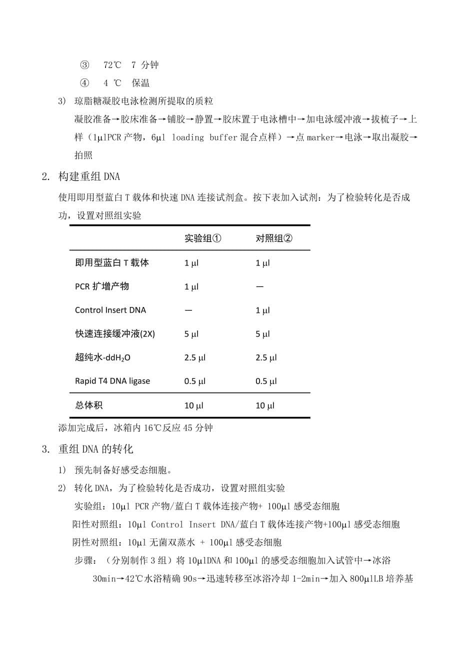 南方医科大学分生实验-绿色荧光蛋白(EGFP)的基因克隆.doc_第5页