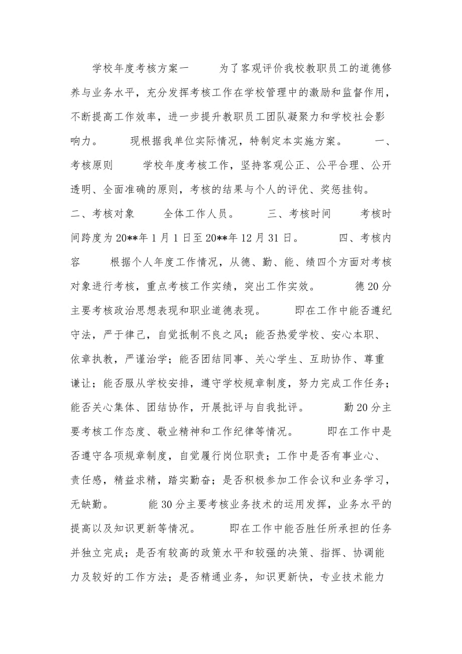 学校年度考核方案.doc_第1页