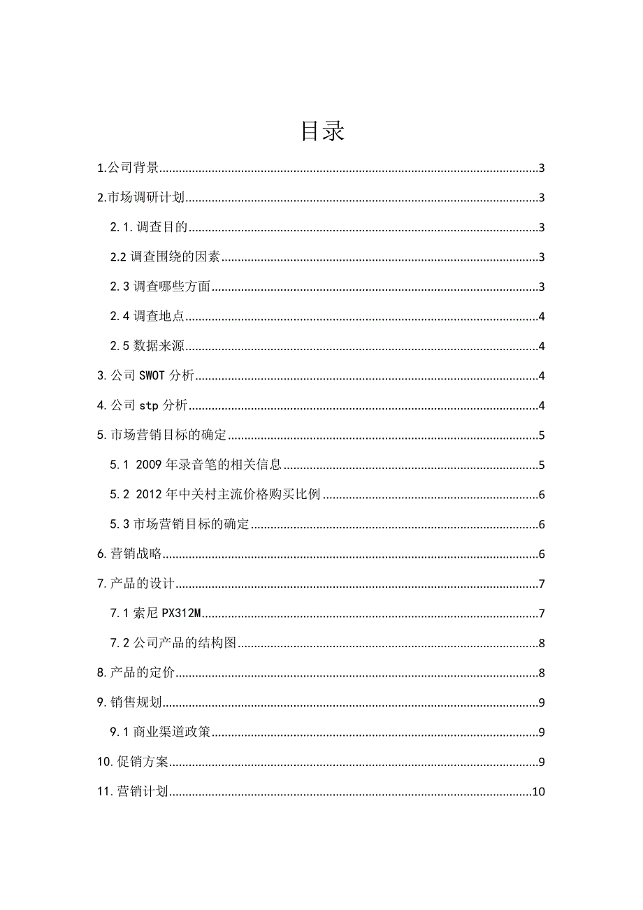 录音笔市场营销规划_第2页