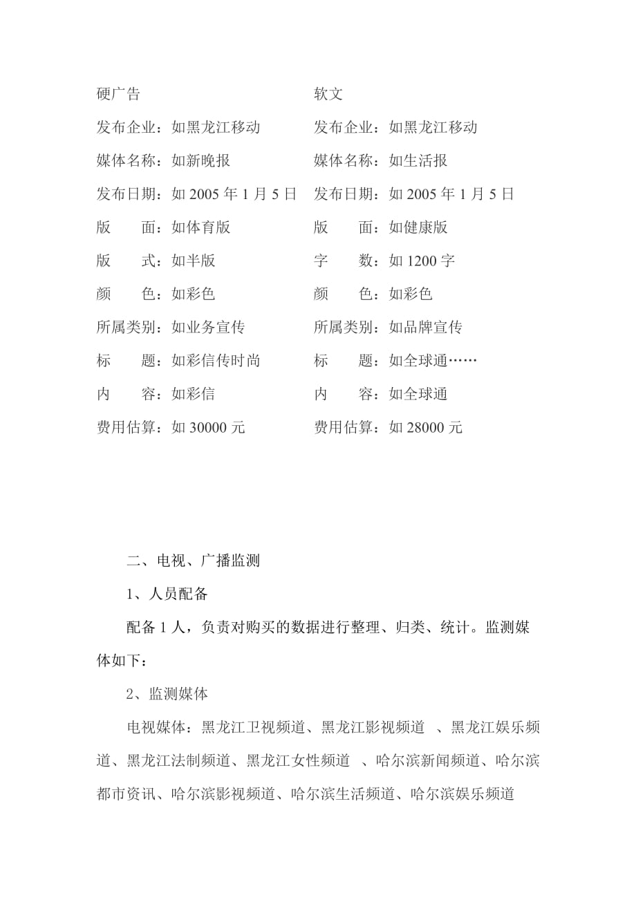 （2020）年项目管理省移动公司媒体监测项目”实施计划_第2页