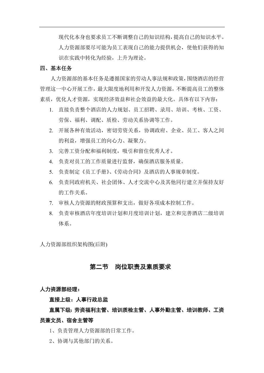 2020年(人力资源知识）某某酒店管理有限公司操作手册(doc 46页)_第5页