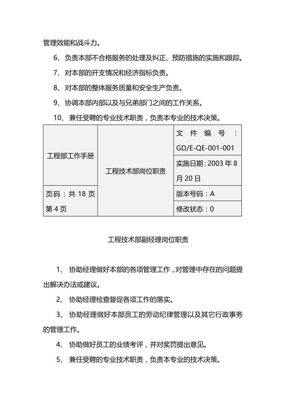 2020年（企业管理手册）工程部机电管理规程及工作手册_第5页