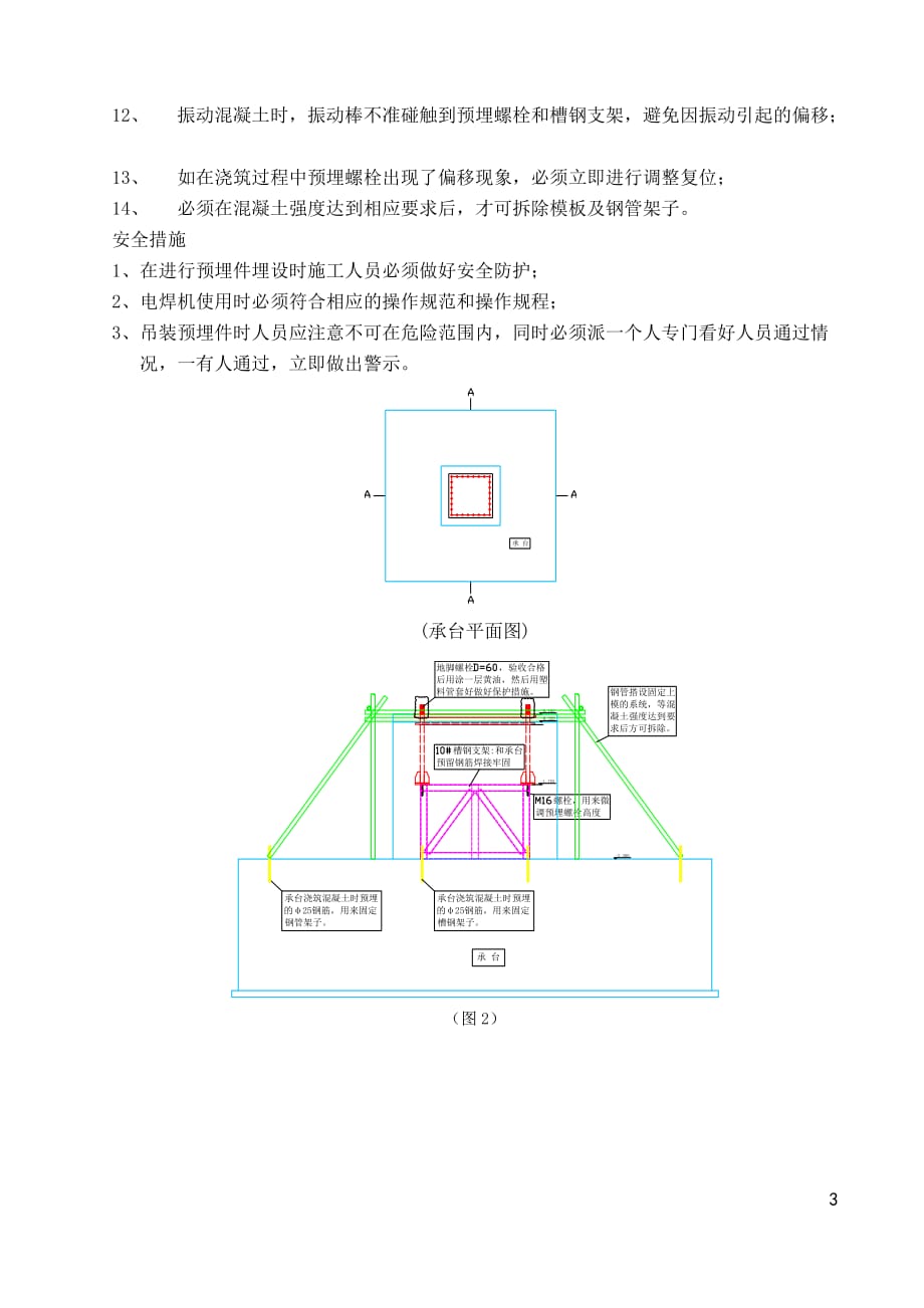 （钢结构设计）某工程整体性地脚螺栓预埋施工方案_第3页