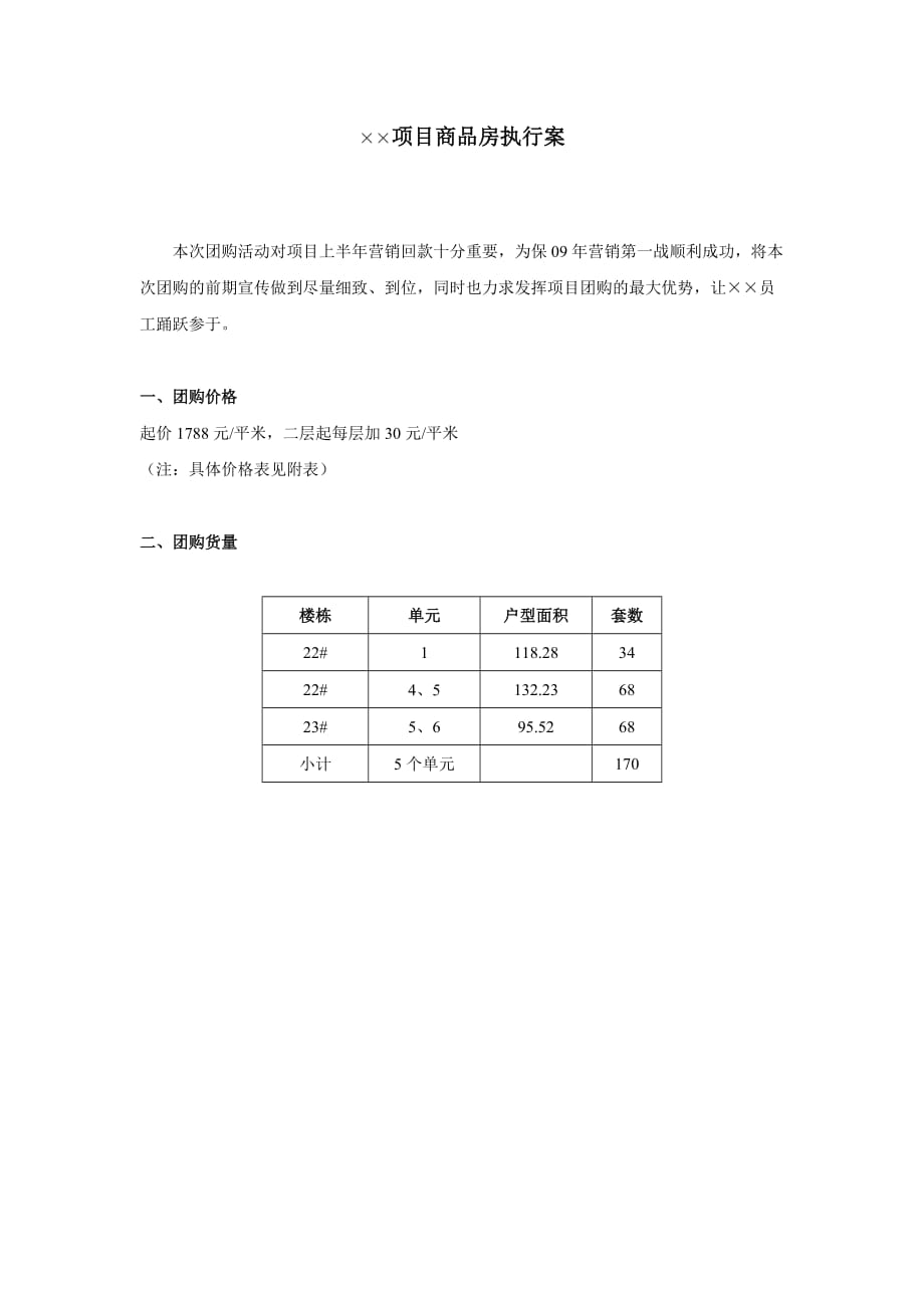 （2020）年项目管理项目住宅团购执行案_第1页