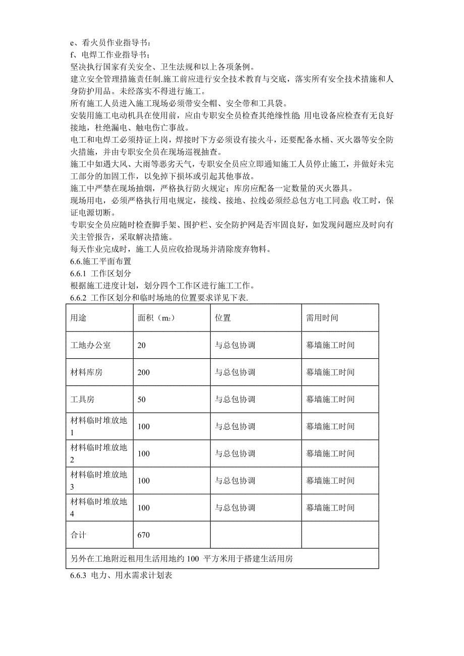 （房建工程施工组织设计）某办公楼幕墙施工施工组织设计_第5页