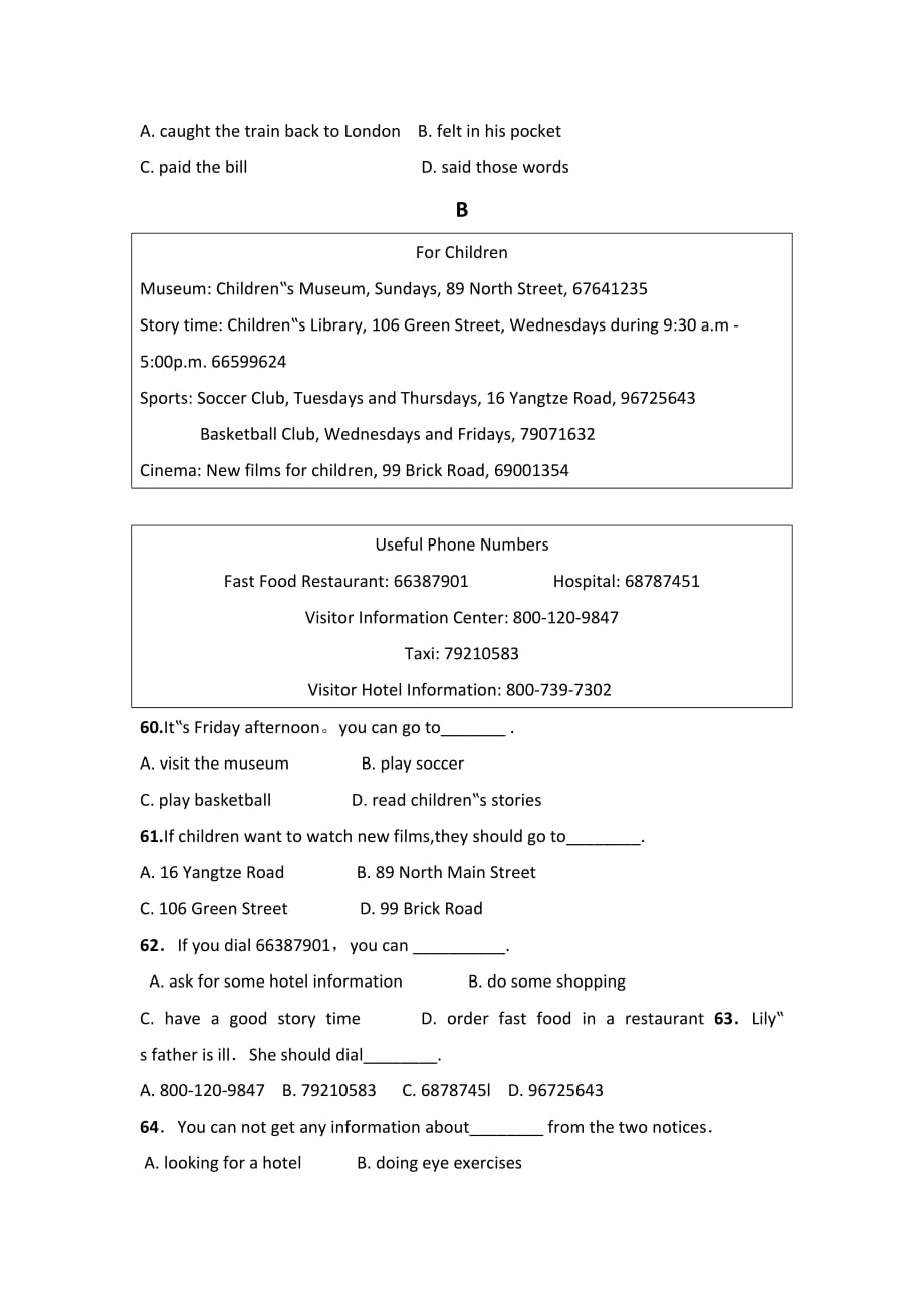 家教用高一下英语阅读理解及答案.doc_第2页