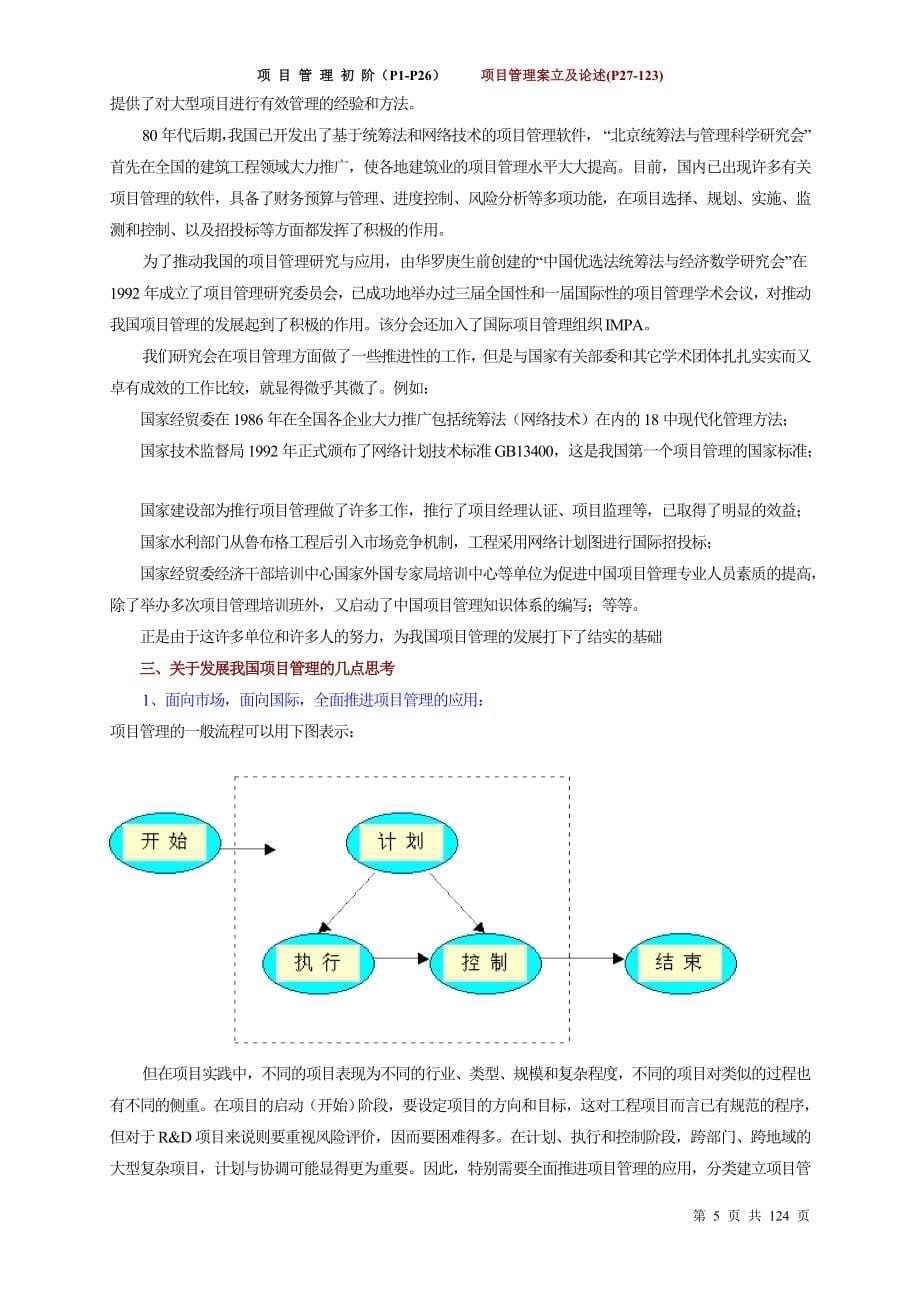 2020年(项目管理）项目管理初阶及案立的论述_第5页