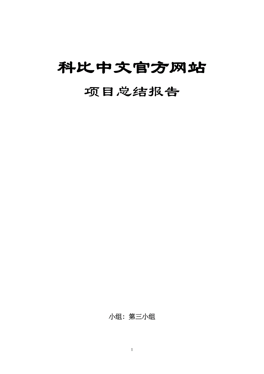 2020年(项目管理）项目报告总结_第1页