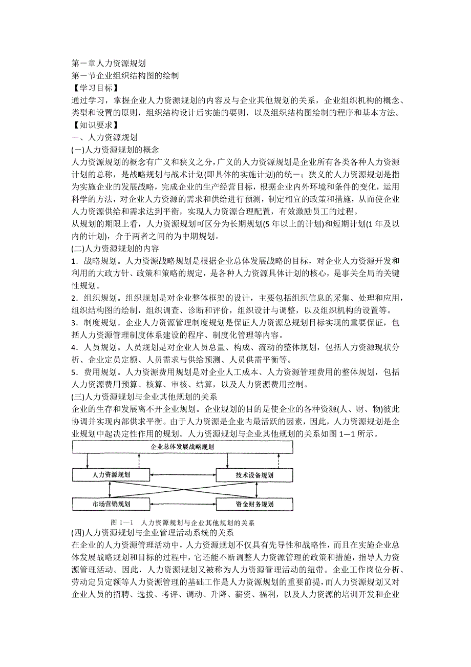 年人力资源规划人力资源管理师三级教材下载第章人力资源规划_第1页