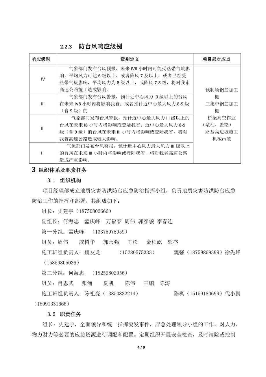 2020年(应急预案）A6防治突发地质灾害及防洪防台应急预案_第5页