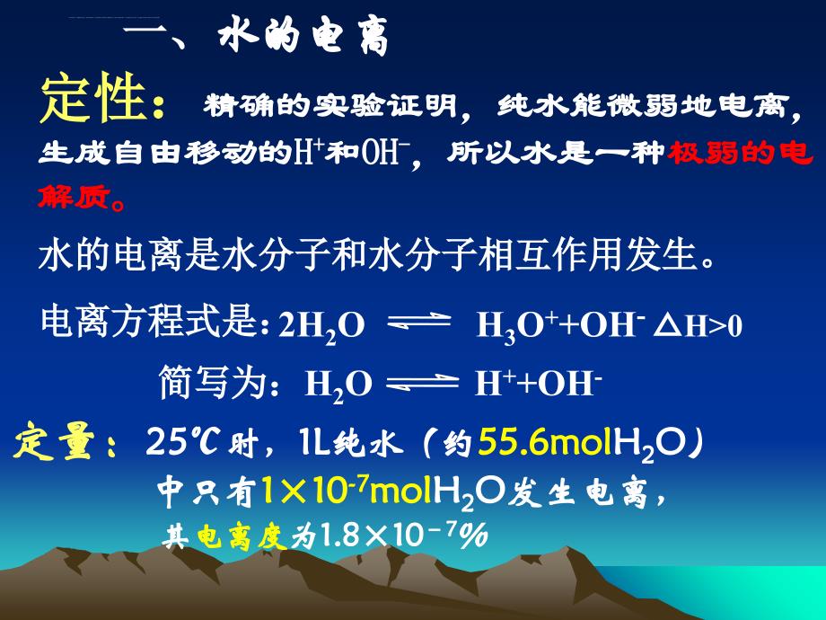 2010版高中化学反应原理 3.1《水溶液》两课时课件鲁科版_第3页