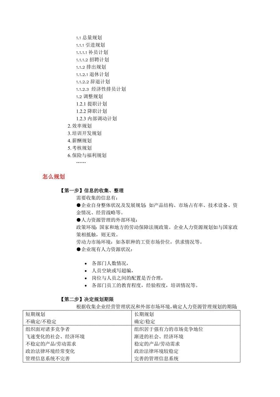 2020年(人力资源规划）人力资源规划与规范化人力资源管理_第5页