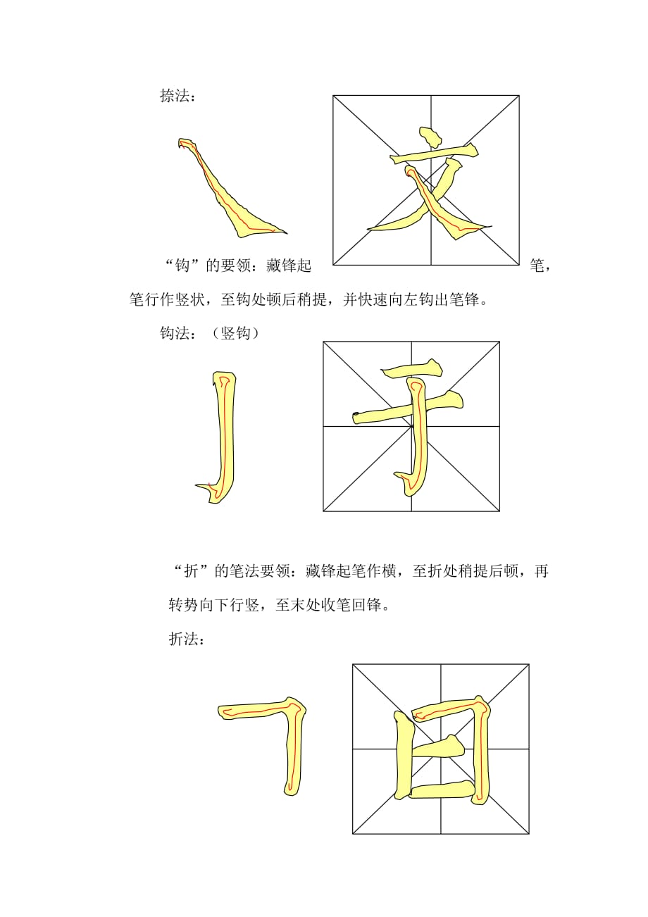 毛笔字基础初级教程-自学专用_第4页