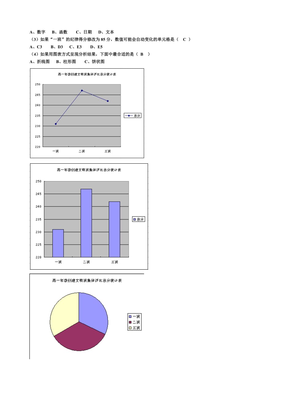 EXCEL基础知识复习题(答案).doc_第3页