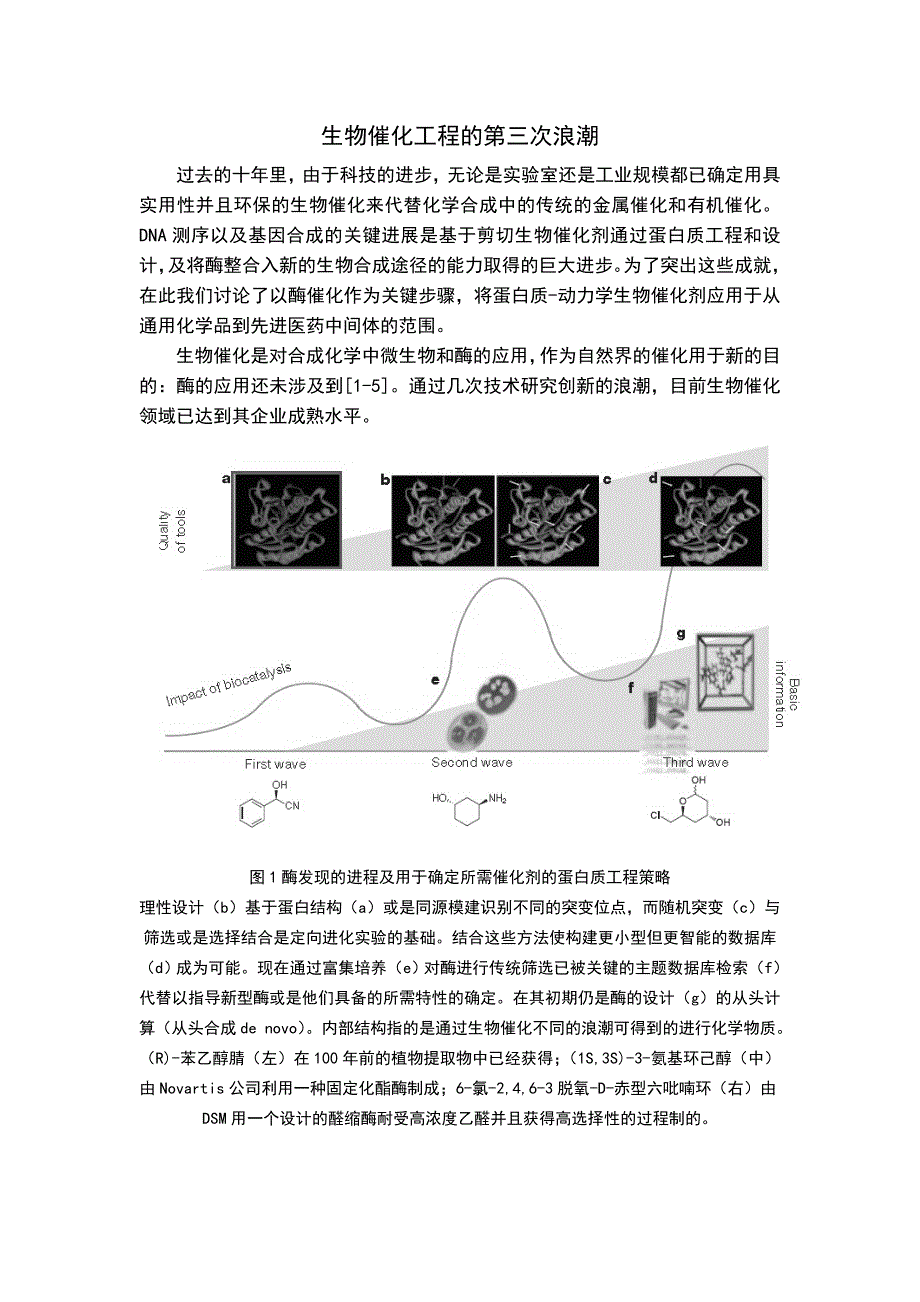 nature-一篇文献的翻译《生物催化工程的第三次浪潮》_第1页