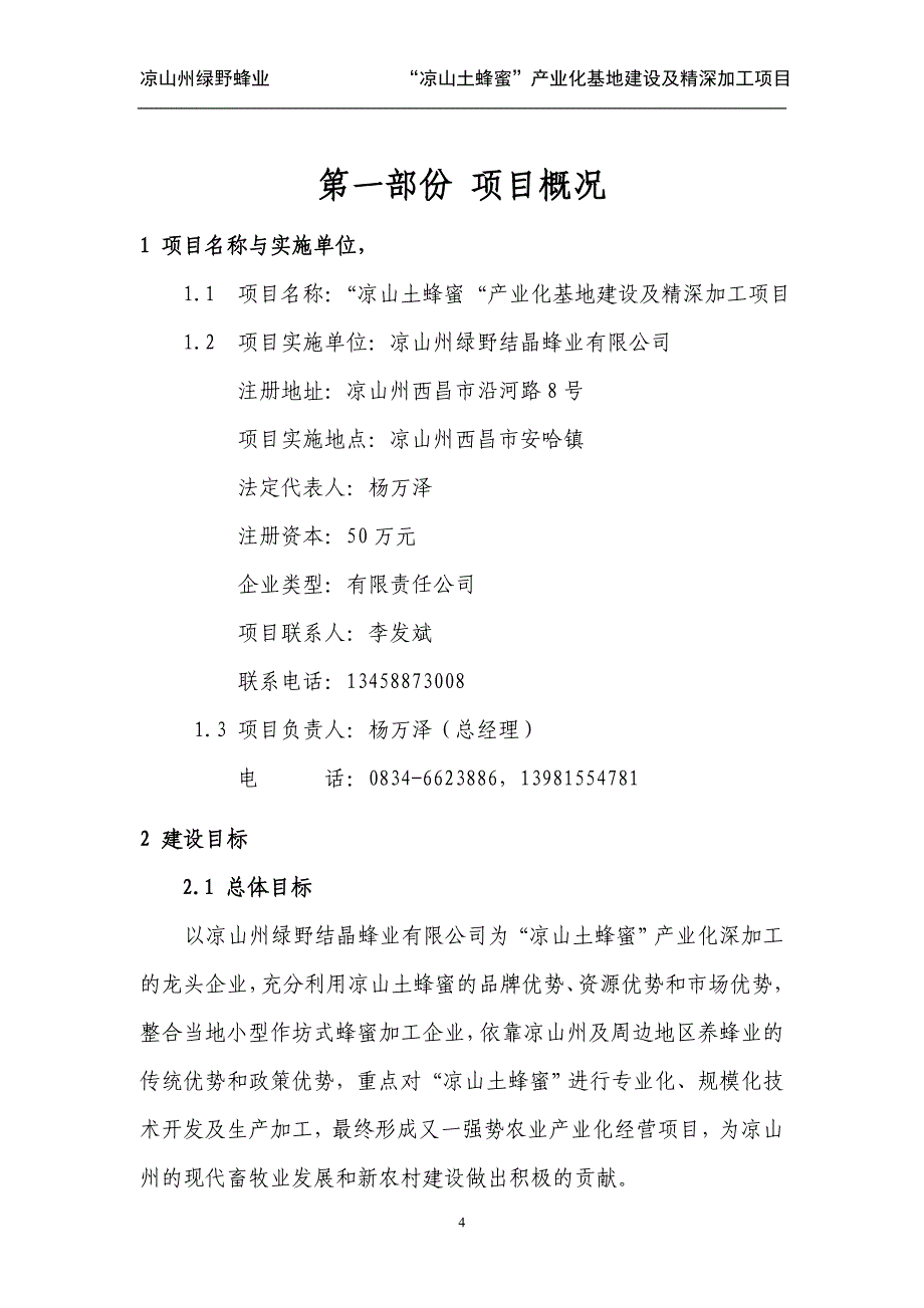 2020年(项目管理）蜂蜜深加工项目_第4页