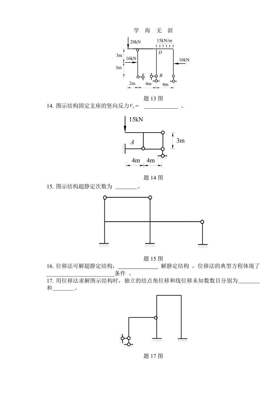 （2020年整理）西华大学结构力学期末试题卷A(含答案).doc_第4页