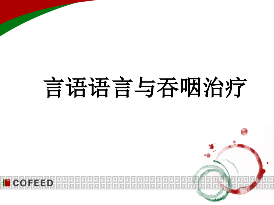 言语语言与吞咽治疗资料讲解_第1页