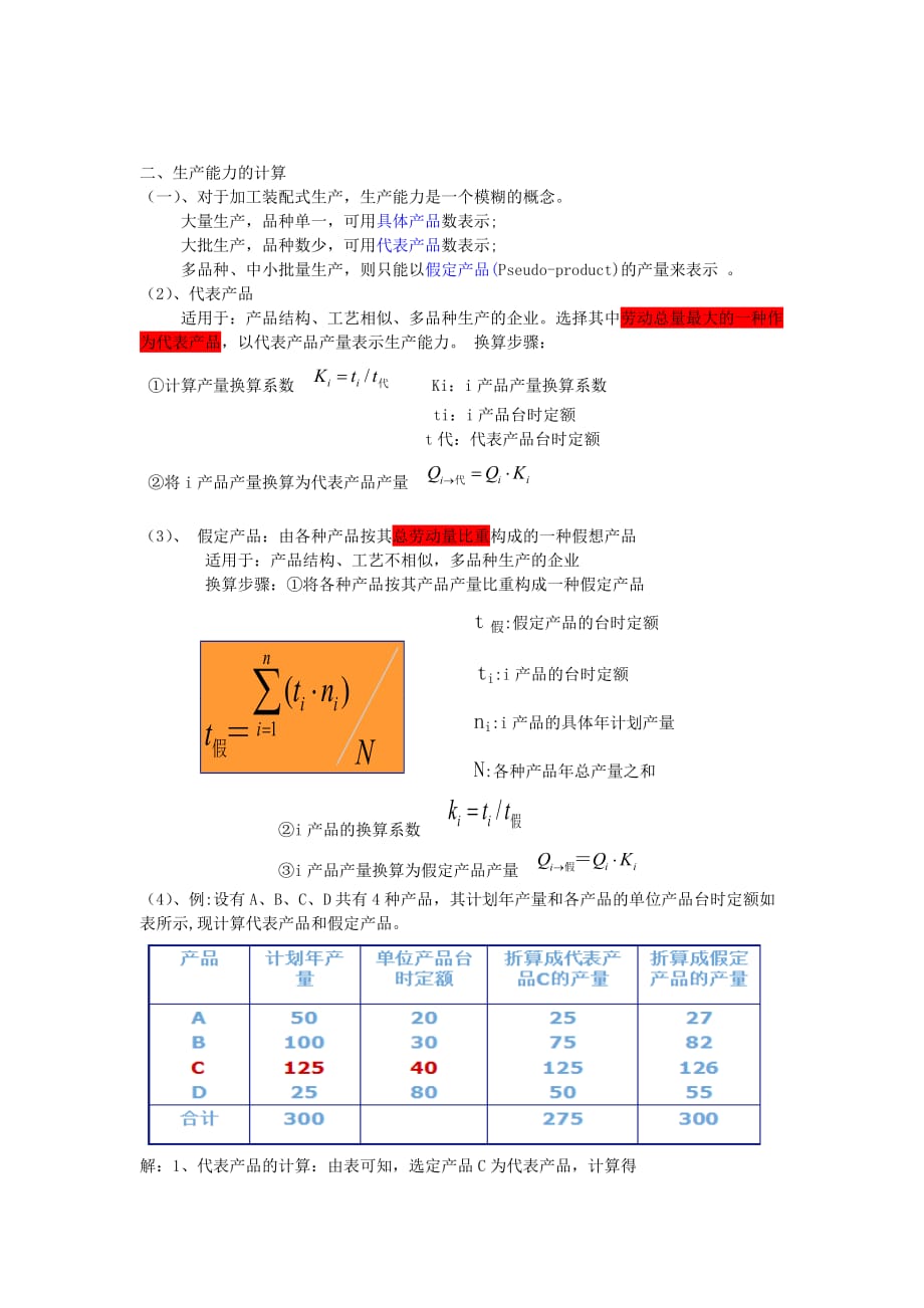 2020年(运作管理）生产与运作管理计算_第1页