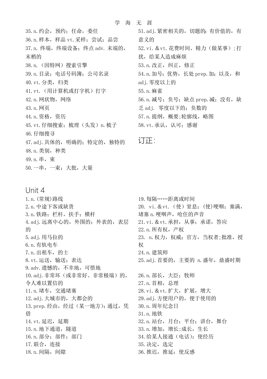 （2020年整理）牛津高中英语模块七单词默写.doc_第4页