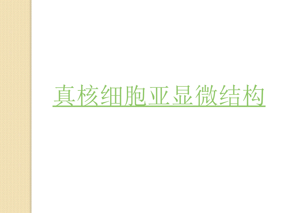 生物：《真核细胞亚显微结构》课件教程教案_第1页