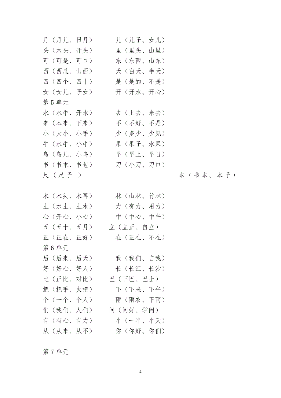 （2020年整理）部编人教版一年级语文上册知识点汇总—全面版.doc_第4页