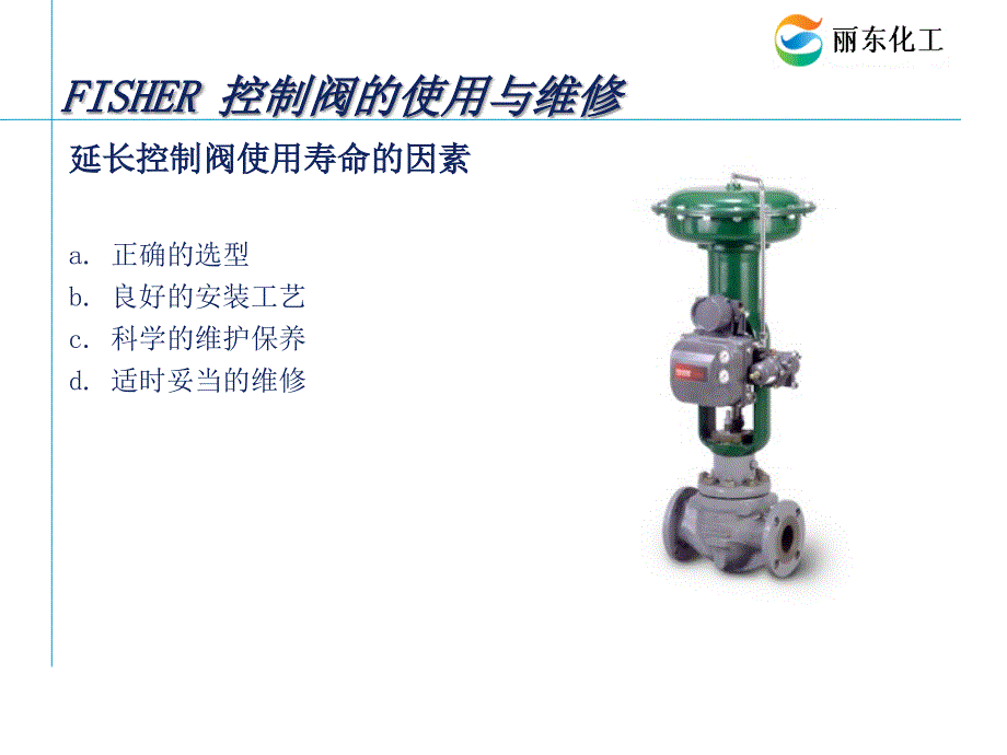 Fisher 阀门的结构与维修_第3页