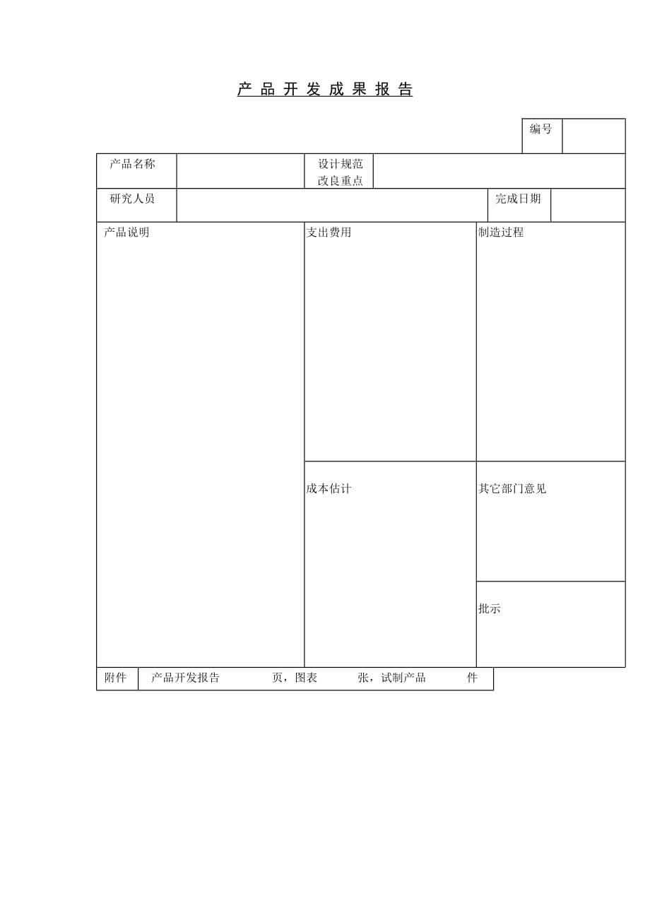 2020年(产品管理）产品开发成果报告(1)__第1页