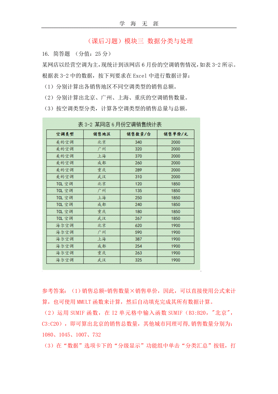 （2020年整理）课后习题模块一电商数据分析概述.doc_第4页