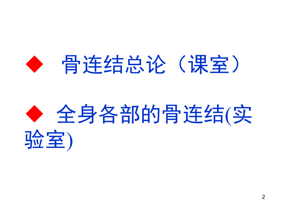 系统解剖学2关节总论附有各论理论ppt课件_第2页