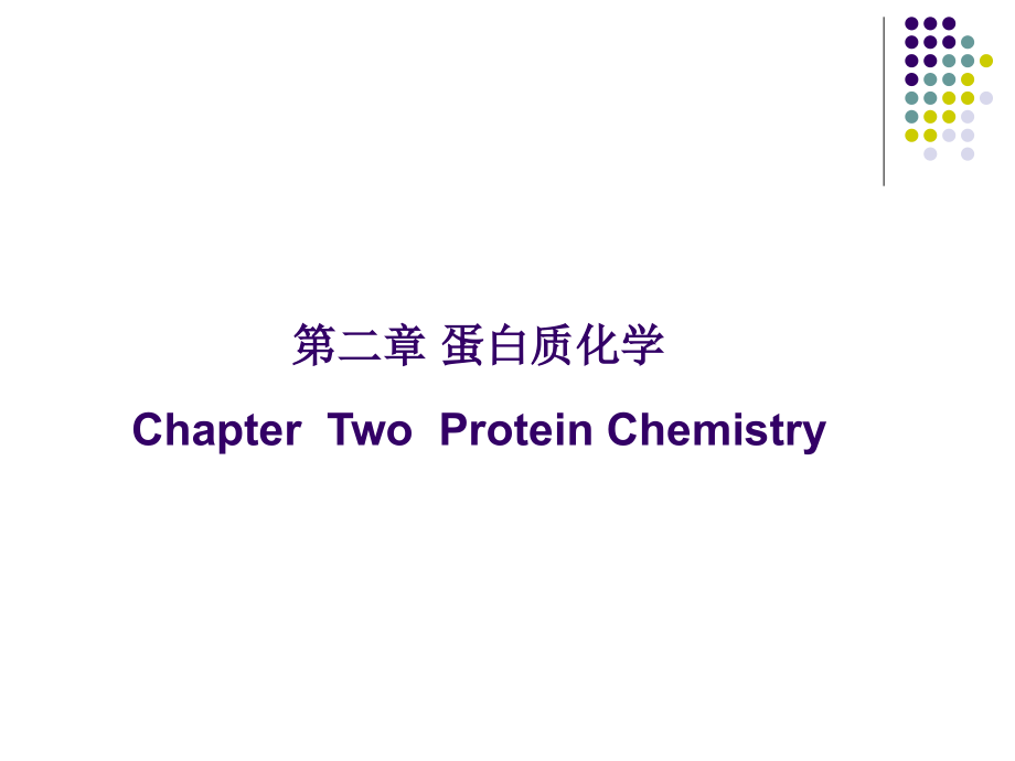 生物化学 第二章 蛋白质化学 上讲义教材_第1页