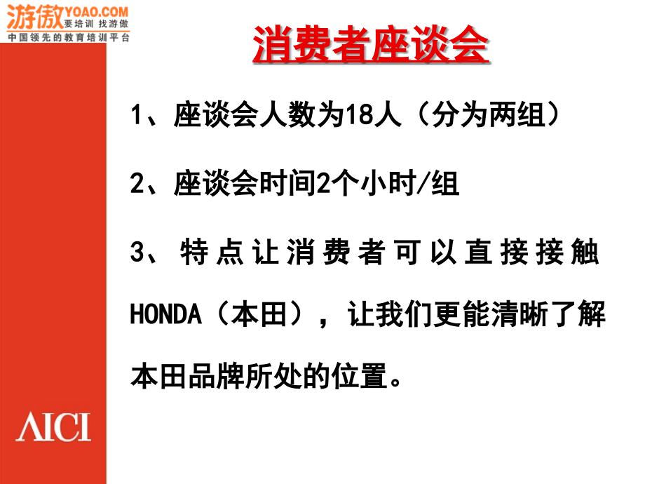 HONDA品牌形象――消费对象认知调研_第4页