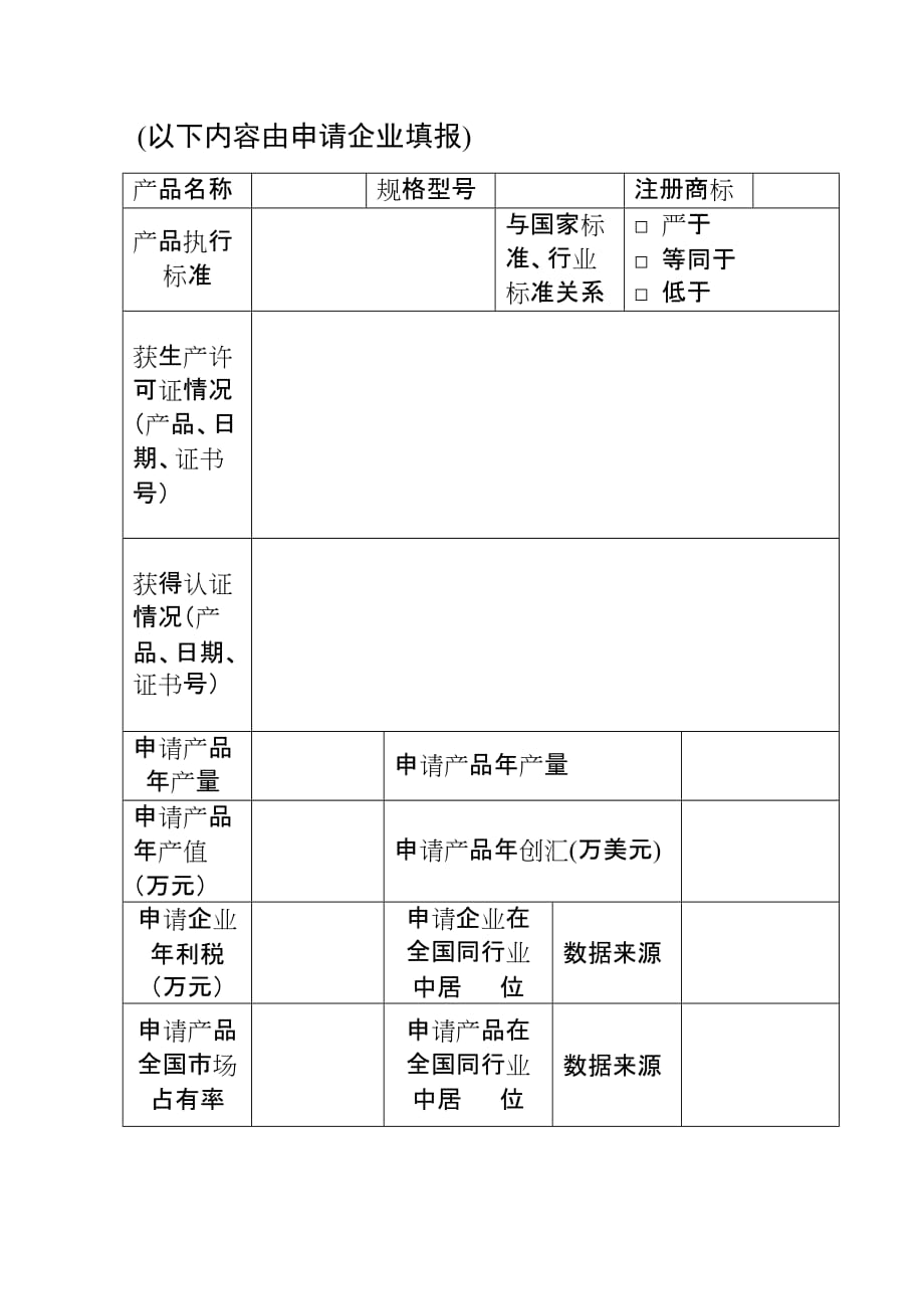 2020年(产品管理）产品免检申请表__第4页